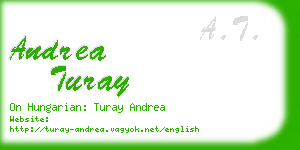 andrea turay business card